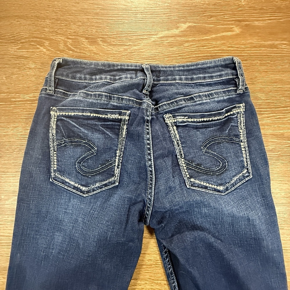 Silver Jeans Co Avery Slim Boot Women's 30x32 Jean Dark Wash Stretch Y2K Western - Picture 10 of 11